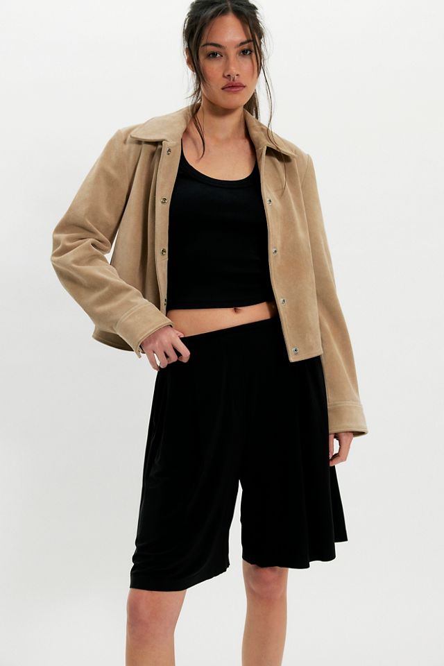 Norma Kamali Menswear Pleated Bermuda Shorts #2