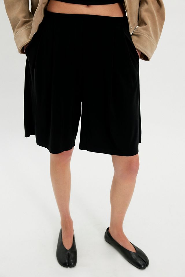 Norma Kamali Menswear Pleated Bermuda Shorts #3