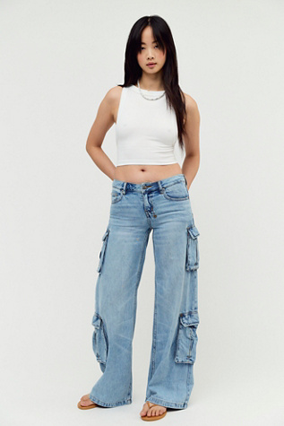 Ksubi Dropout Low-Rise Cargo Jeans