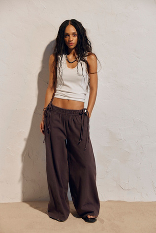 Sun Dazed Pants by free-est at Free People in Brown, Size: L