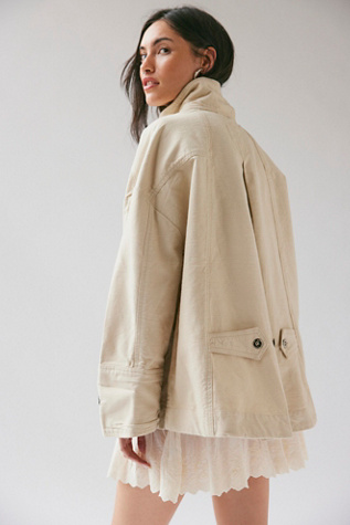 We The Free Collins Washed Canvas Funnel-Neck Jacket
