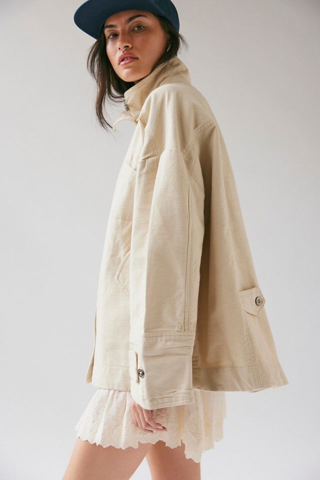 We The Free Collins Washed Canvas Funnel-Neck Jacket #3
