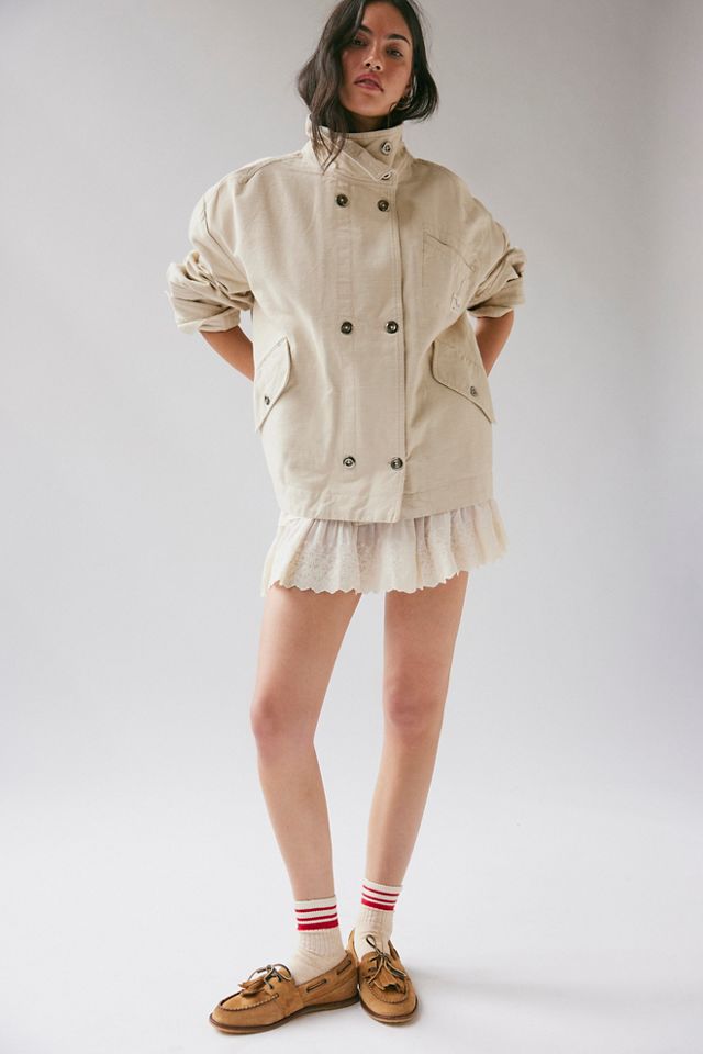 We The Free Collins Washed Canvas Funnel-Neck Jacket #4