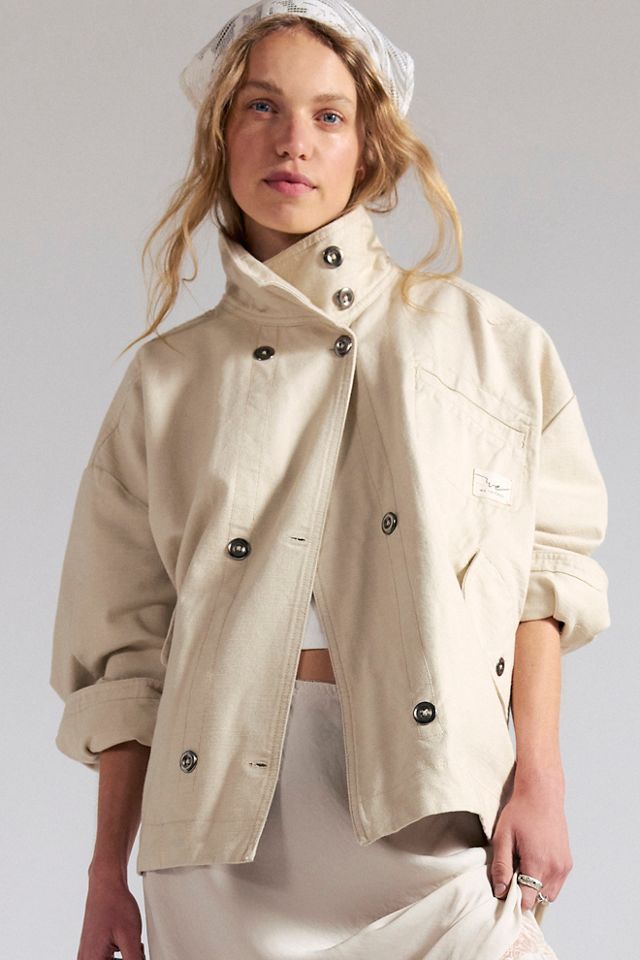We The Free Collins Washed Canvas Funnel-Neck Jacket #7