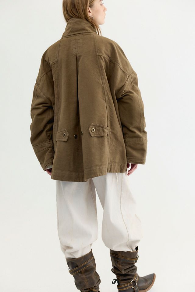 We The Free Collins Washed Canvas Funnel-Neck Jacket #2