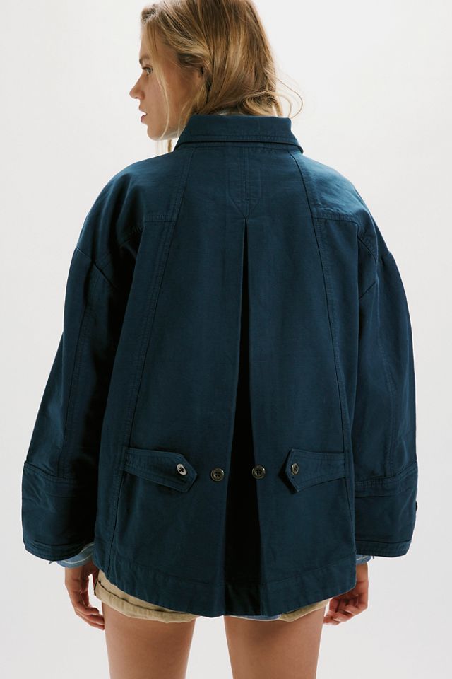 We The Free Collins Washed Canvas Funnel-Neck Jacket #1
