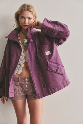 We The Free Collins Washed Canvas Funnel-Neck Jacket