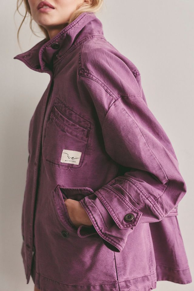 We The Free Collins Washed Canvas Funnel-Neck Jacket #3