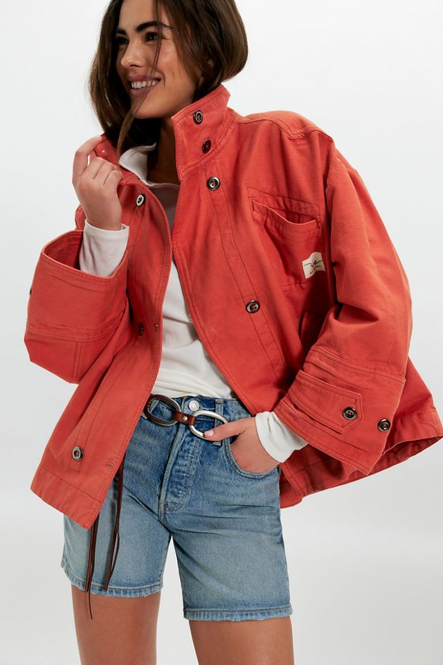 We The Free Collins Washed Canvas Funnel-Neck Jacket #4