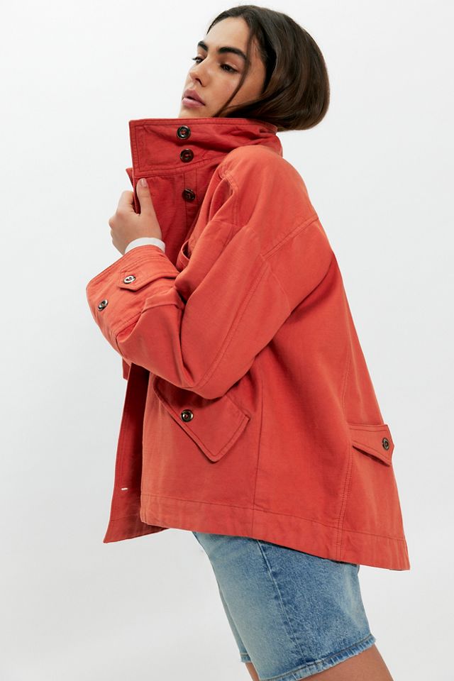 We The Free Collins Washed Canvas Funnel-Neck Jacket #7