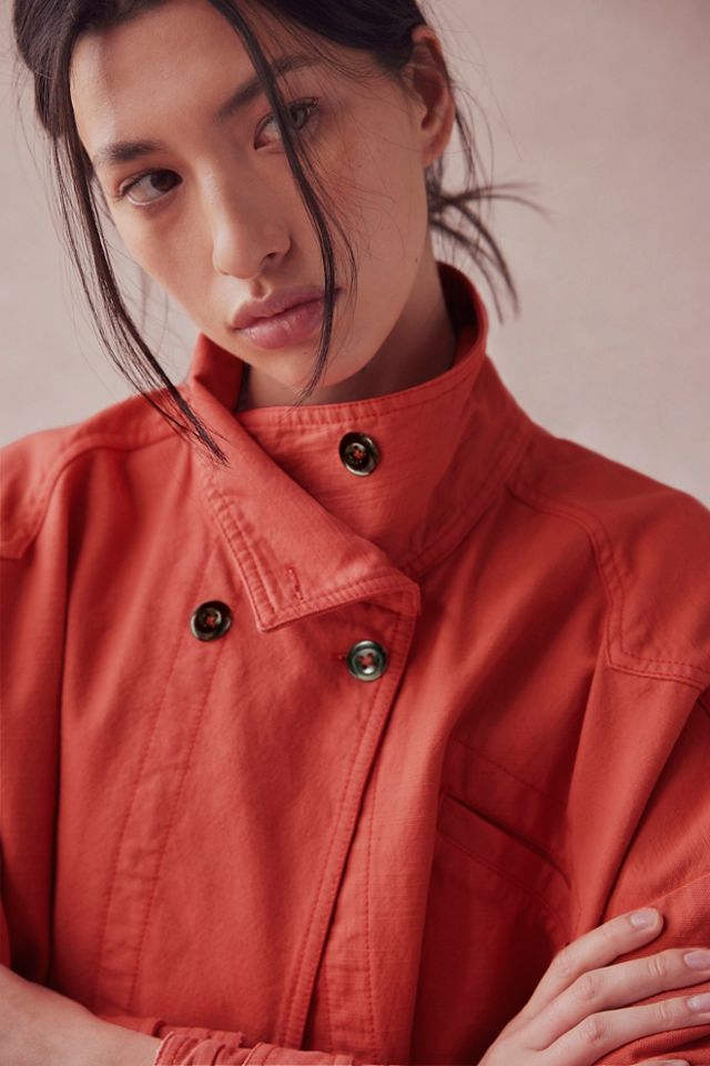 We The Free Collins Washed Canvas Funnel-Neck Jacket #3