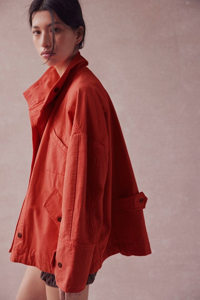 We The Free Collins Washed Canvas Funnel-Neck Jacket #2