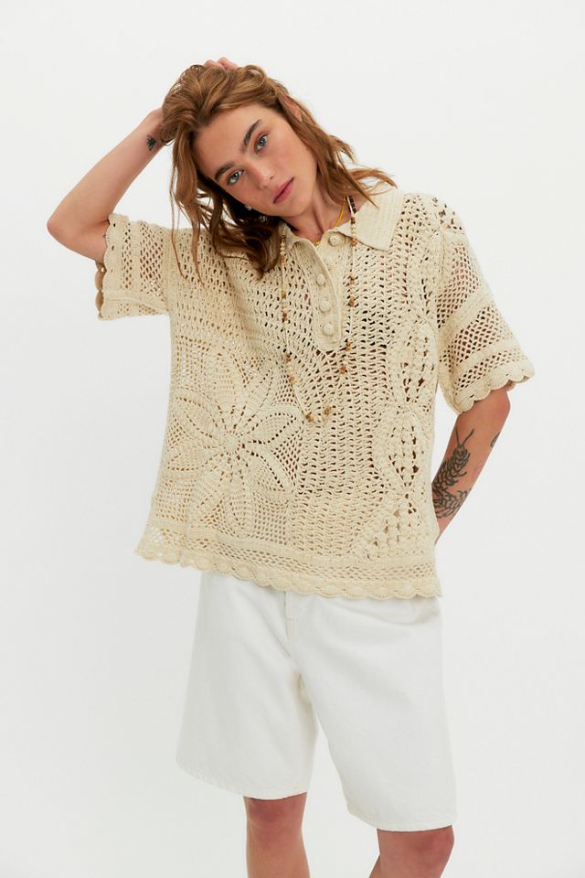 We The Free Dahlia Crochet Polo #2