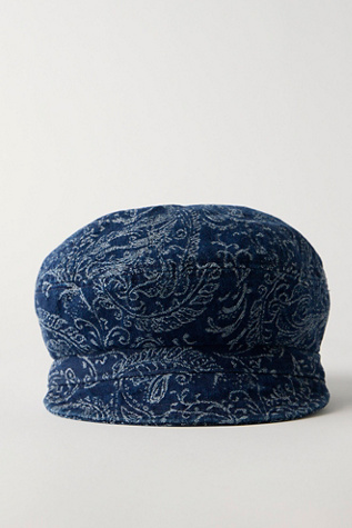 Bandana Printed Cadet Hat at Free People in Indigo