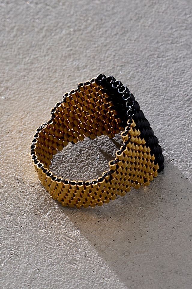 Iwona Ludyga Design Bague chevalière tissée Aurora #1