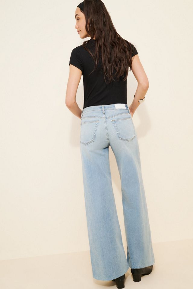 RE/DONE Mid-Rise Palazzo Raw Hem Jeans #1