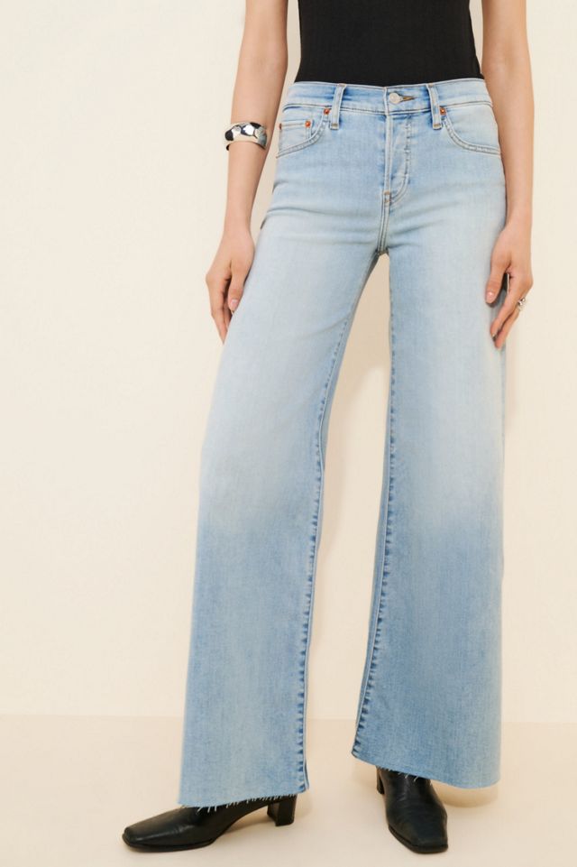 RE/DONE Mid-Rise Palazzo Raw Hem Jeans #2