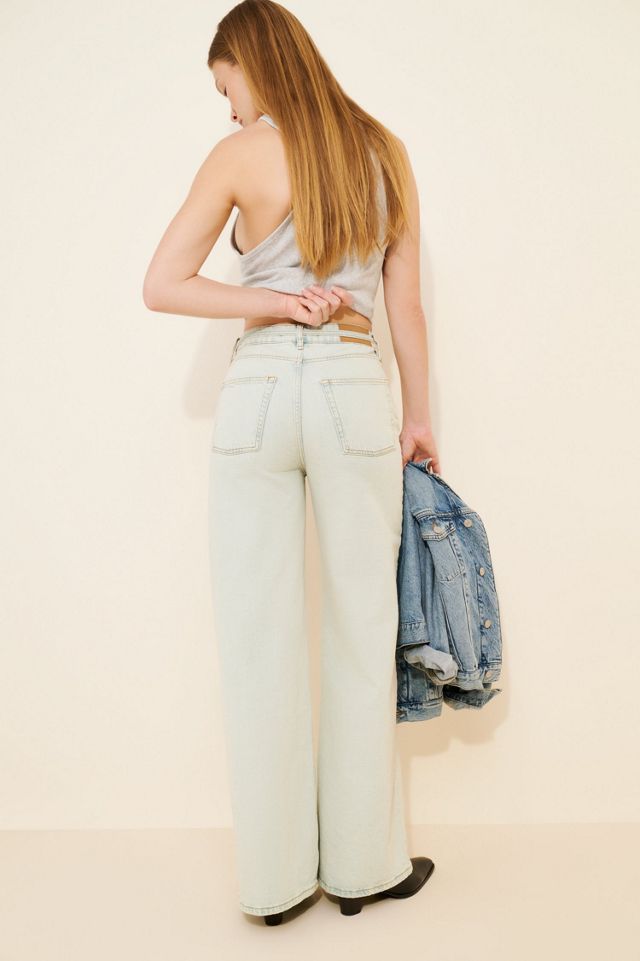 Tomorrow Denim Arizona Wide Leg Belted Jeans #1