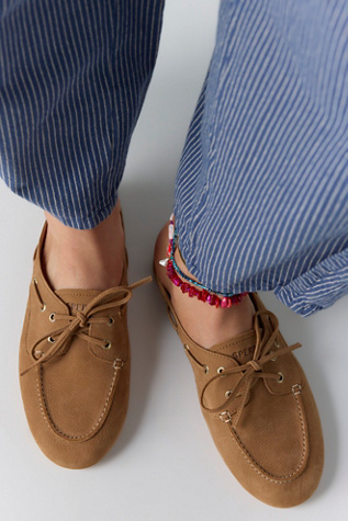 Sperry Slim Boat Mules at Free People in Tan, Size: US 9