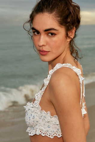 Верх бикини Cape Cod — For Love & Lemons, цвет: Винтажный кремовый — фото 3
