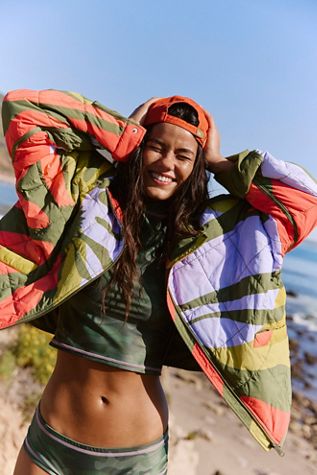 Mountain High 3D Printed 1/2 Zip Fleece | Free People