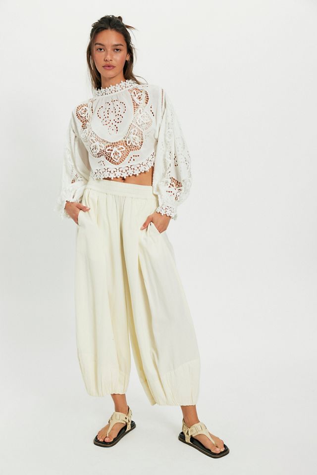 Hannah Embroidered Cutwork Top #3
