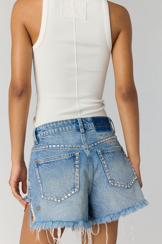 Ksubi Kut Off Krystal Denim Shorts #1