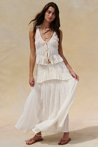 Bare Bliss Skirt Set by free-est at Free People in Clean Ivory, Size: Medium