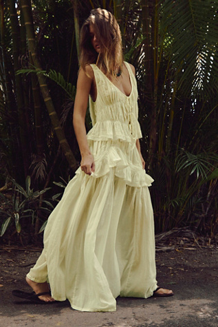 Bare Bliss Skirt Set by free-est at Free People in Yellow, Size: XS