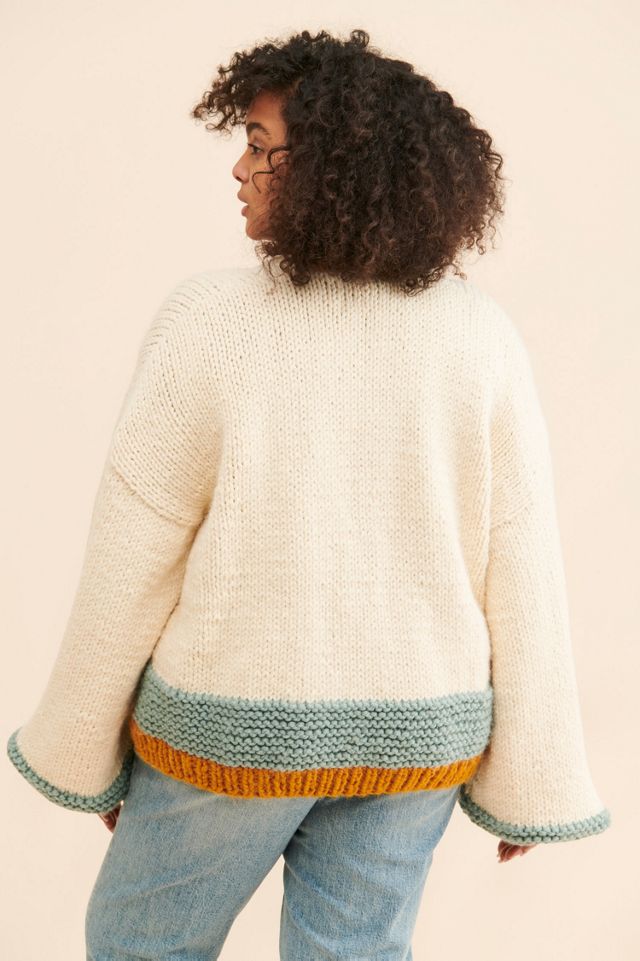 Society Mano Chunky Colorblock Cardigan #1