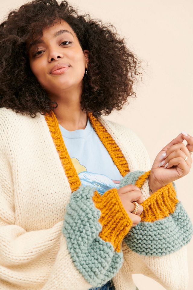 Society Mano Chunky Colorblock Cardigan #2