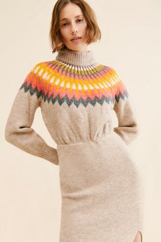 Saylor Boshi Turtleneck Sweater Dress