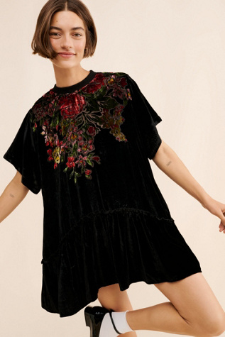 Sweet Echoes Velvet Mini Dress | Free People