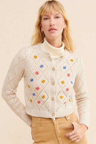 Saylor Surrey Embroidered Cardigan