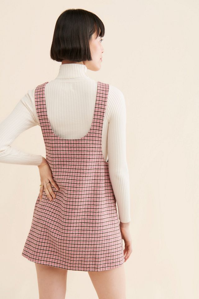 Anna Sui Plaid Pinafore Mini Skirt #1