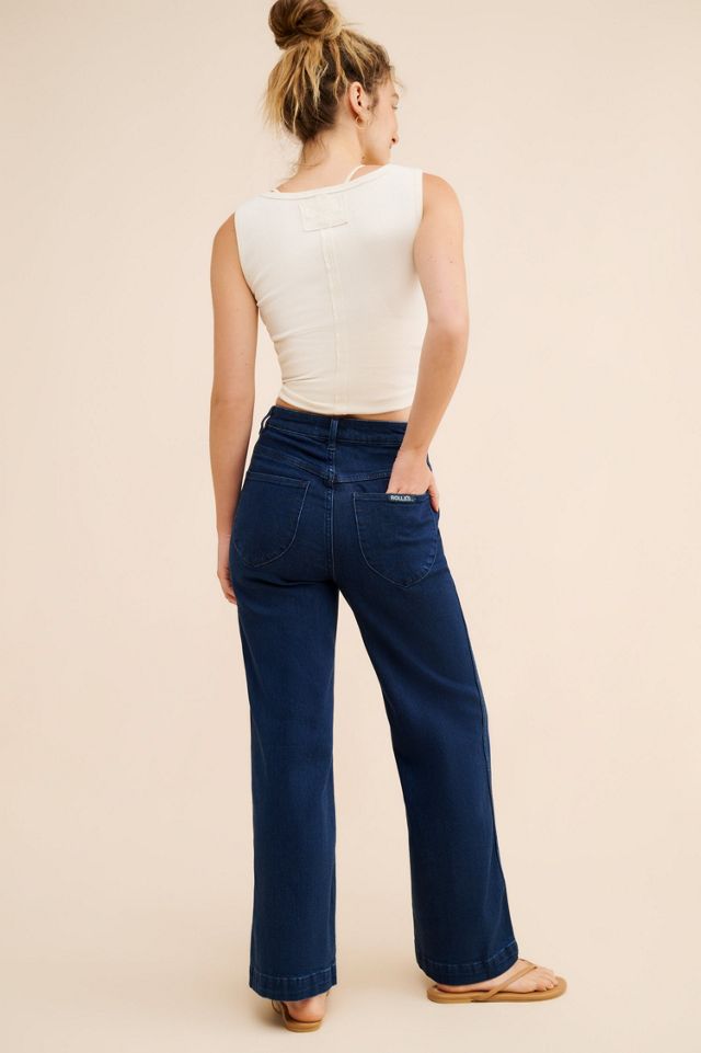 Rolla's Wide-Leg Full Length Sailor Jeans #1
