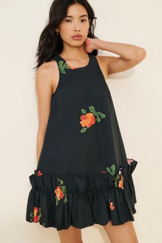 Naya Rea Printed Lucy Ruffle Mini Dress