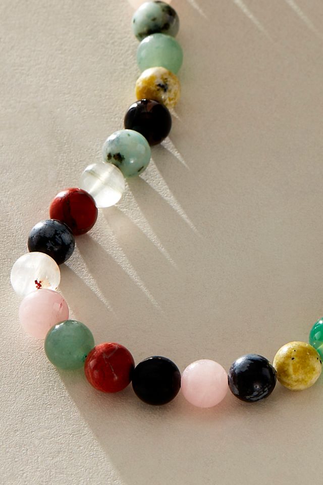 Collier en pierre ronde ALV #2