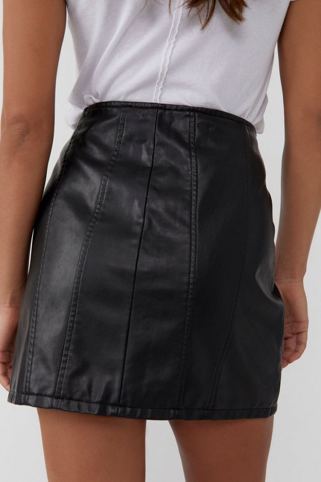Layla Vegan Leather Mini Skirt #1