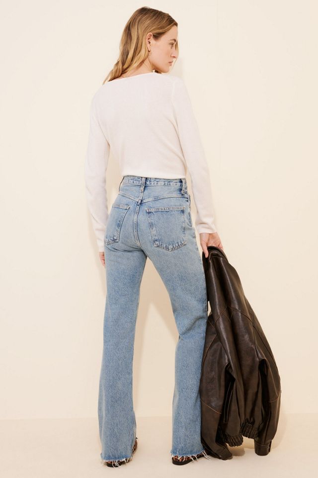 AGOLDE Leena Baby Flare Jeans #1
