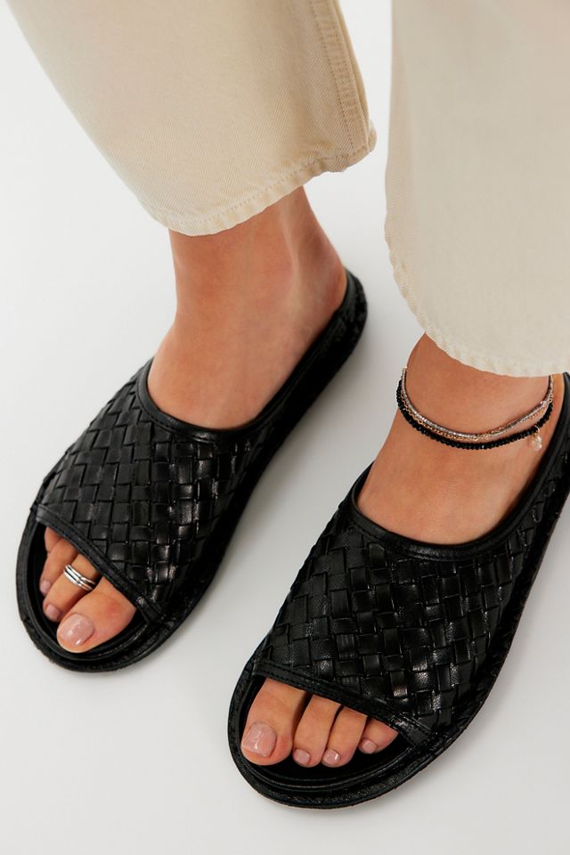 VIBAe Saint Tropez Woven Slide Sandals #1