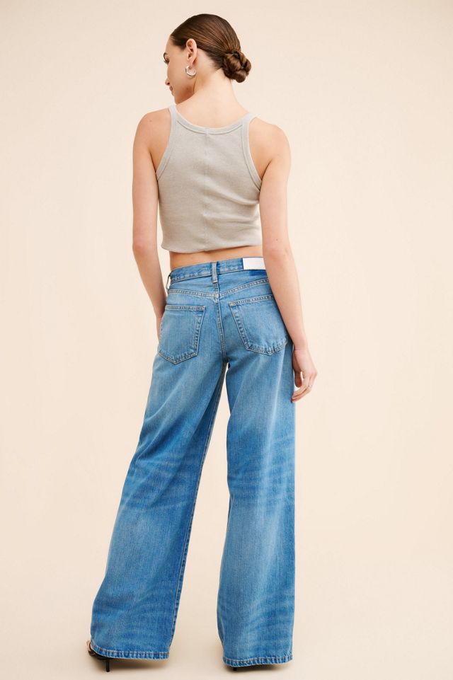 RE/DONE Mid-Rise Palazzo Jeans #1