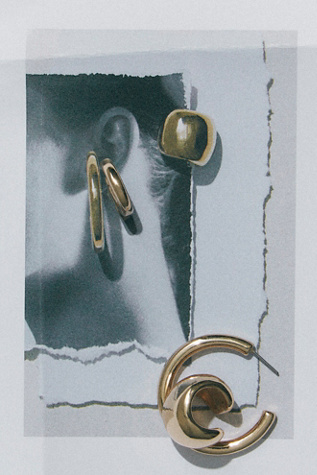 Heather Ear Cuff Set by Free People in Gold