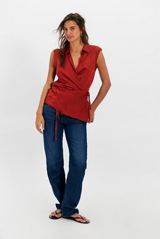 Nicholas K Sleeveless Roux Wrap Top