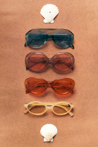 Iris Round Sunglasses at Free People in Soft Grapefruit
