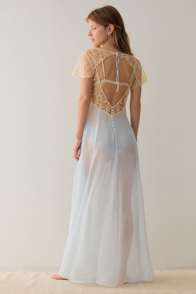 For Love & Lemons Cleo Maxi Slip Dress #1