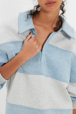 Женский топ SEROYA Cher Polo Top, цвет: Светлый серый — фото 3