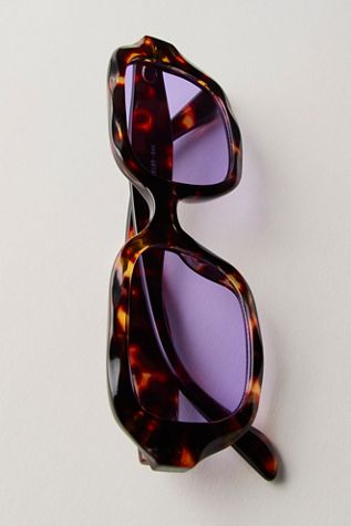 Percy Classic Rectangle Sunglasses | Free People UK display picture 2