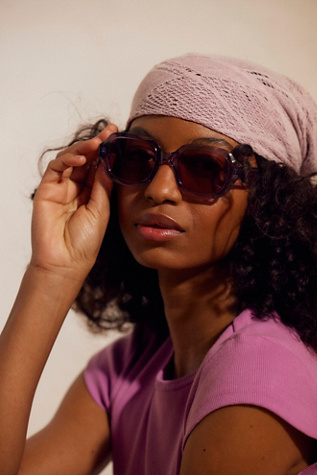 Alta Square Sunglasses by Free People in Purple