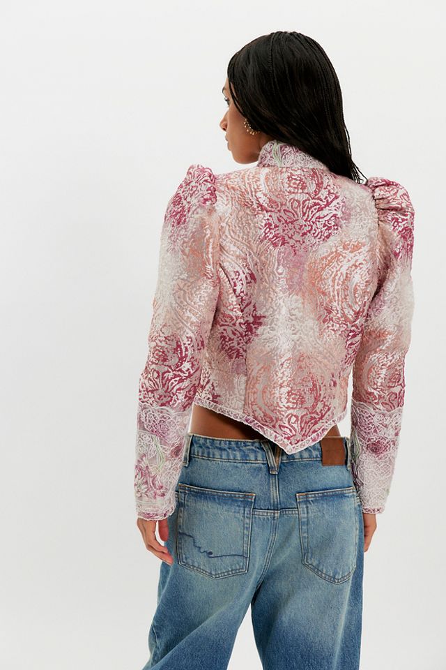 Anna Sui Victorian Satin Jacket | Free People